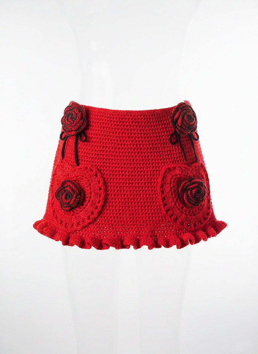 SCARLET HEART MINI SKIRT